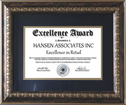 Hansen Associates Inc Receives 2013 Excellence in Retail Award