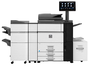 Sharp MX-6500N Color Networked MFP 65ppm full color high speed document system at discounted prices. 