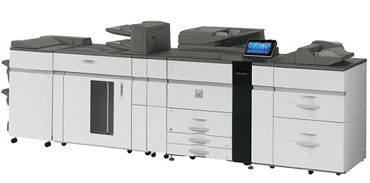 Sharp MX-M1204 Digital MFP 120 ppm high-speed black and white workgroup document system at discounted prices. 
